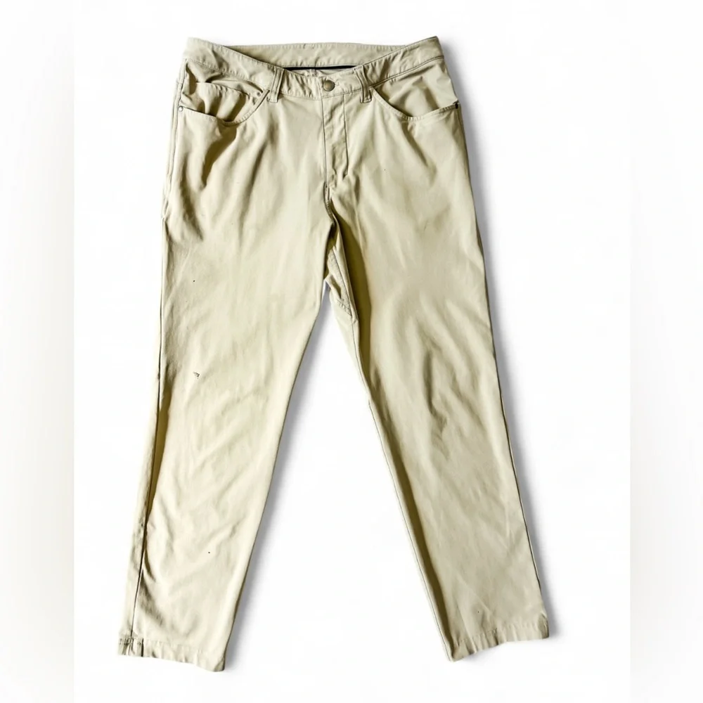 Lululemon ABC Pants Relaxed Warpstreme Men's Pants Tan - Size 32
